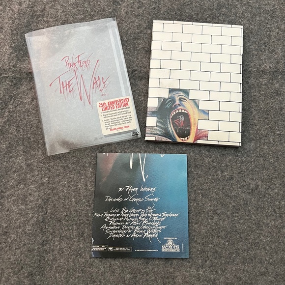 PINK FLOYD The Wall Movie 25th Anniversary LTD ED POSTER & Pulse DVD LOT - Picture 5 of 8